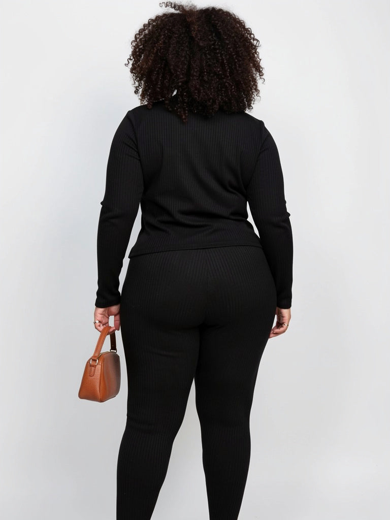 Elevated Ribbed Two-Piece Set