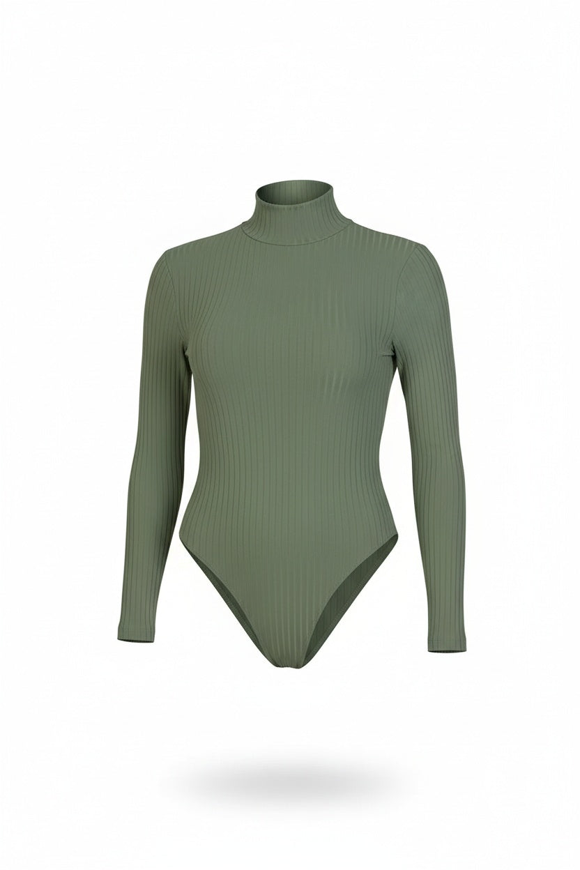 Sculpt & Shine Ribbed Bodysuit