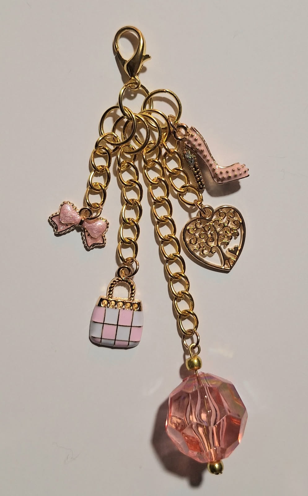 Soft Pink Glam Purse Charm
